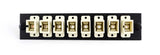 SC 8-Pack Plate Black Loaded with MM Adapters