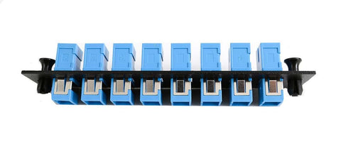 SC 8-Pack Plate SM Adapters - Black