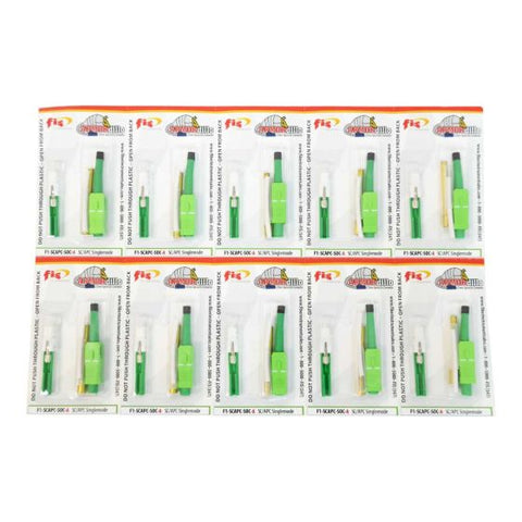 Splice-On Connector Armordillo SC Singlemode 3mm / 2mm / 1.6mm Green 100 Pack