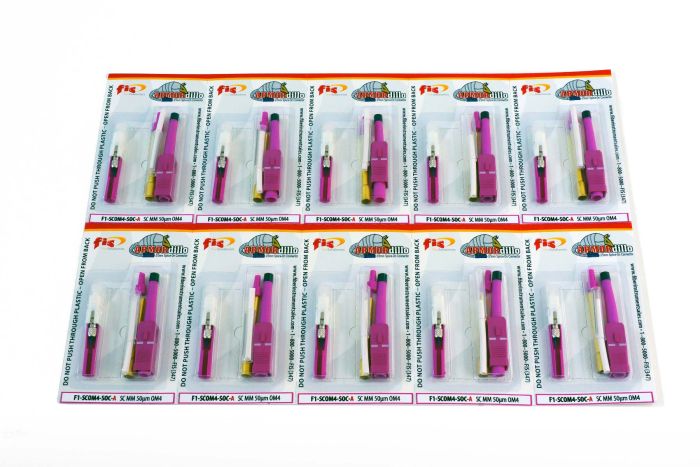 Splice-On Connector Armordillo SC Multimode OM4 3mm / 2mm / 1.6mm Magenta 100 Pack