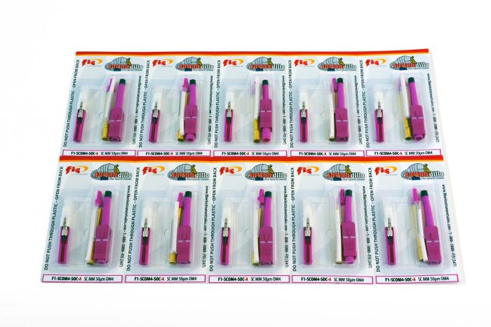 Splice-On Connector Armordillo SC Multimode OM4 3mm / 2mm / 1.6mm Magenta 10 Pack