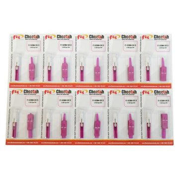 Splice-On Connector Cheetah SC PC Multimode 50um OM4 900um Magenta 10 Pack