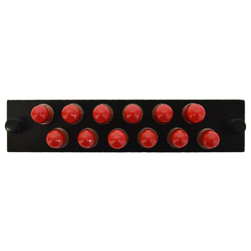 F1ST12MULBK - Adapter Plate 12-Pack ST LGX Plate Multimode Loaded Black