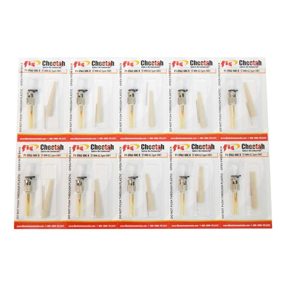 ST/PC 62.5µm Multimode (OM1), Beige 900µm Boot, 10 pack