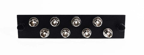 Adapter Plate 8-Pack ST Multimode Loaded Black