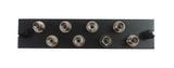 Adapter Plate 8-Pack ST Singlemode Loaded Black