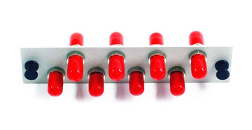 Adapter Plate 8-Pack ST Singlemode Loaded Off White