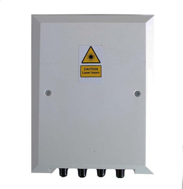 Wall Mount Box Holds (4) ST/FC Adapters White Unloaded