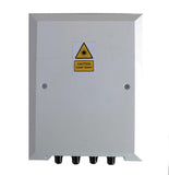 Wall Mount Box Holds (4) ST/FC Adapters White Unloaded