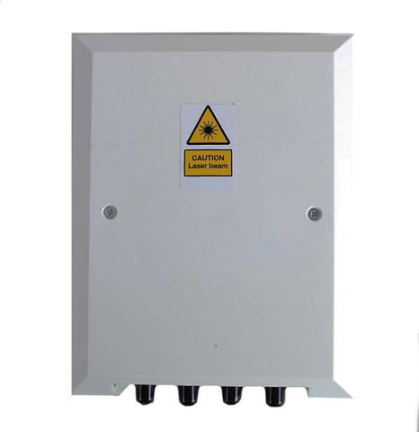 Wall Mount Box Holds (4) ST/FC Adapters White Unloaded