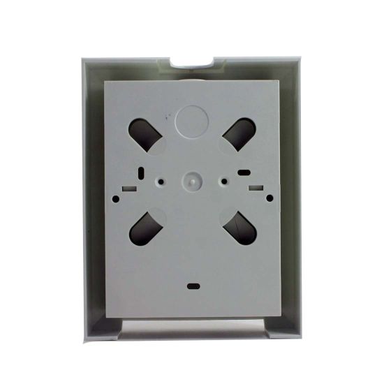 Wall Mount Box Holds (4) SC Duplex or LC Quad Adapters White Unloaded