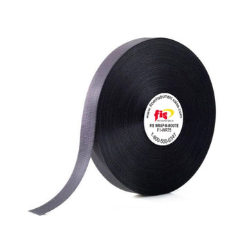 WRAP-N-ROUTE 75 Foot Roll, ¾ Inch Wide, with Center Core - Black