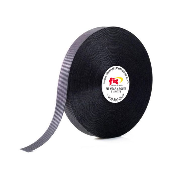 WRAP-N-ROUTE 75 Foot Roll, ¾ Inch Wide, with Center Core - Black