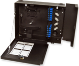 Wall Mount Enclosure Patch and Splice Holds (8) Adapter Plate Black