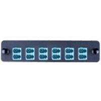 Adapter Plate, Black, 24 Quad LC SM, Zirconia Sleeve, LGX 118