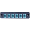 Adapter Plate, Black, 24 Quad LC SM, Zirconia Sleeve, LGX 118