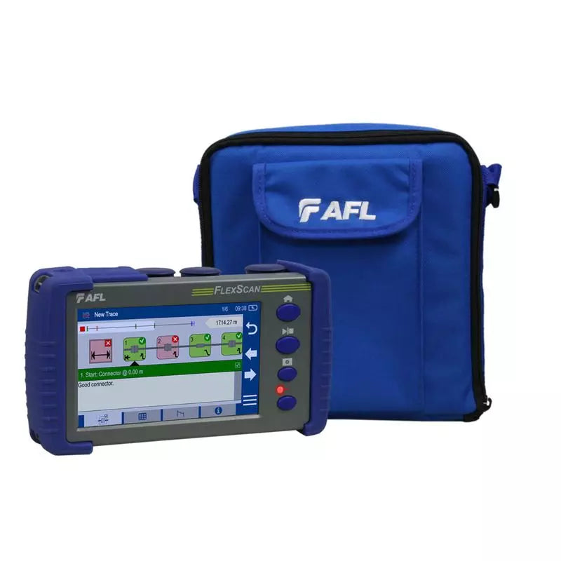 AFL FlexScan 1310/1550nm OTDR w/ Source, Power Meter, WiFi, UPC