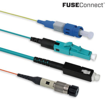 AFL FuseConnect LC Multimode 50μm 2mm Black, Pack Of 6