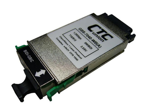 GBS-7040-WA GBIC Gigabit optical modules, singlemode, single strand BiDi WDM up to 80Km range