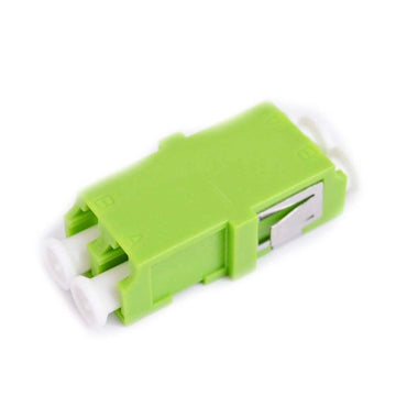 LC Duplex Adapter Ceramic Flangeless Green
