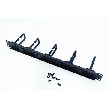 Quest Horizontal Cable Manager, Single Sided, 1RU, D-Ring