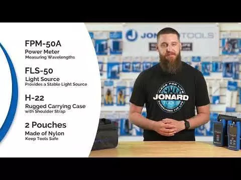 Jonard Tools FPL-5050 Power Meter and Light Source Kit, SM -50 to +26dBm
