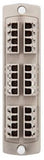 Leviton SDX Adapter Plate, Duplex LC MM 12 Fiber, Beige