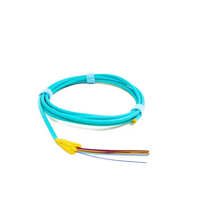 TLC Distribution Cable 24 Fiber Multimode 50/125um (OM3) ClearCurve Plenum Aqua (per meter)
