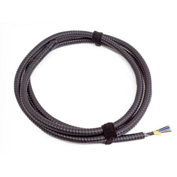 TLC Indoor/Outdoor Fiber Optic Cable with Aluminum Interlocking Armor, 48 Fiber, Singlemode, Plenum, Black (per meter)