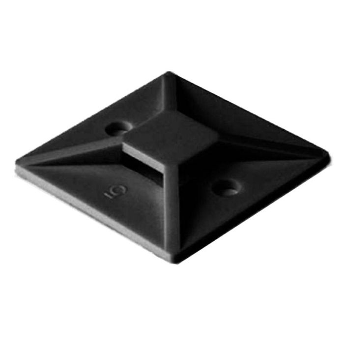 HellermannTyton MB4A0H4 Adhesive Mounting Base Black (10-Pack)