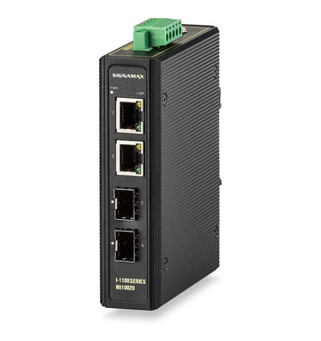 Signamax I-1100 Gigabit SFP Industrial Media Converter 2-Port