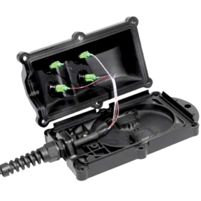 Zeus MST Box, 4 Port, with SC/APC - Pigtail, 500'