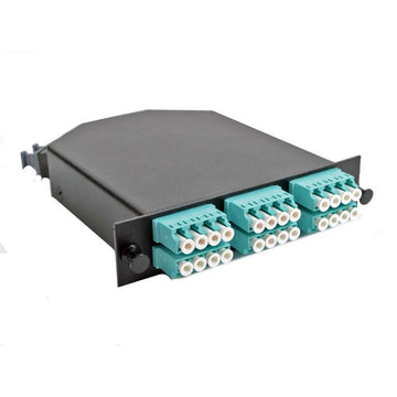 24 Fiber MPO Breakout Cassette, MM 50um OM4, MTP/PC Female LC/UPC, Type A