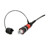 Premium-Grade 2-Fiber Tactical Cable Assembly, 50µm OM4 fiber, FIBERFOX Expanded Beam Plug -to- Expanded Beam Plug, 100 feet, No Reel