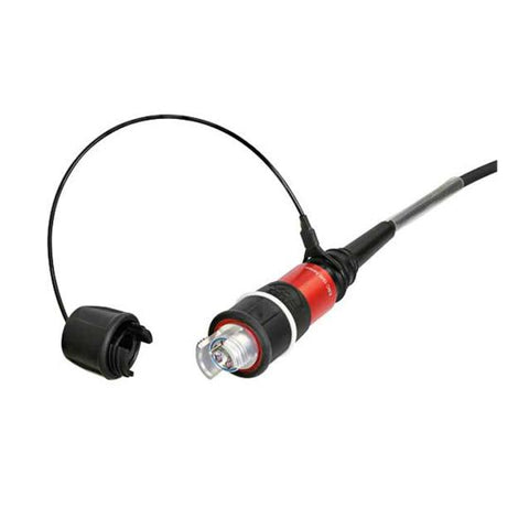 Premium-Grade 2-Fiber Tactical Cable Assembly, 50µm OM4 fiber, FIBERFOX Expanded Beam Plug -to- Expanded Beam Plug, 100 feet, No Reel