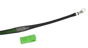 MDU Drop Cable, Singlemode, Pathfinder SC/APC - SC/APC with Mini Pulling Eye Kit, Polyethylene Black, 125 feet (Hand Spooled) with Corning ClearCurve LBL Fiber
