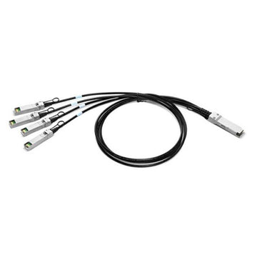 QSFP+, Passive Copper Cable 30AWG to 4xSFP+, CR4 40G, 1m, MSA Compatible