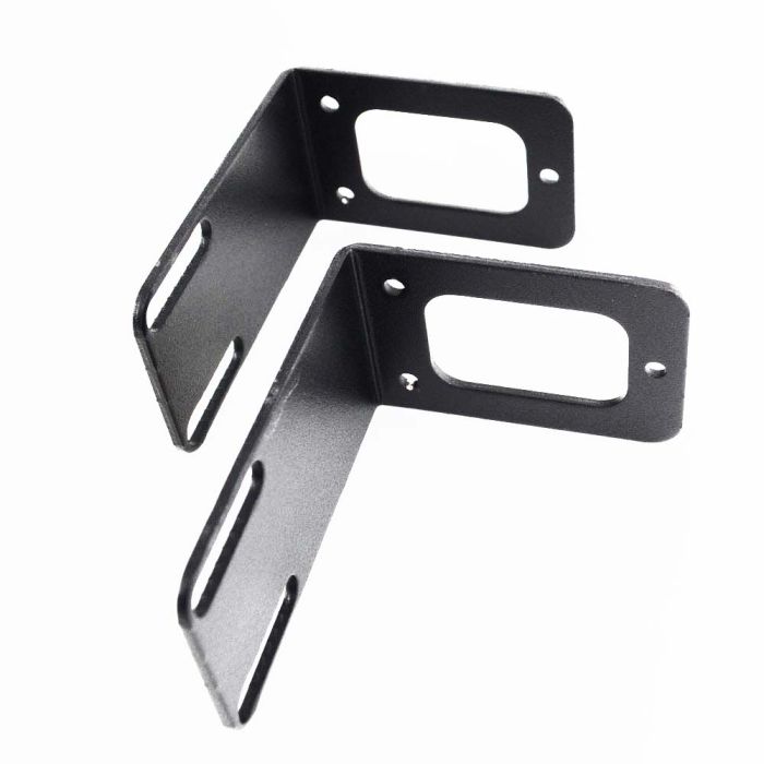 23" Rack Mount Adapters, 1RU Pair - Black