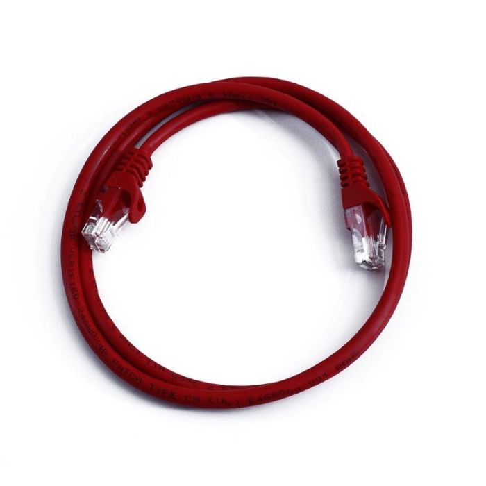 Cat 6 Patch Cable with Boots 15ft Red