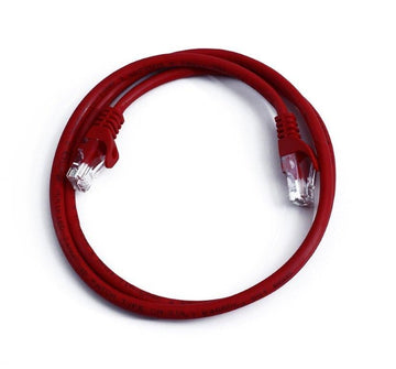 Copper Cat 6 Patch Cable with Boots 10ft Red