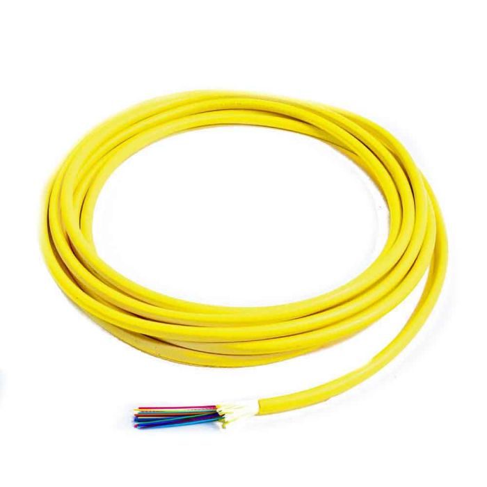 TLC Distribution Fiber Optic Cable, 24 Fiber, Singlemode 9/125um, Riser, Yellow (per meter) | Plus Corning® SMF-28® Ultra Fiber