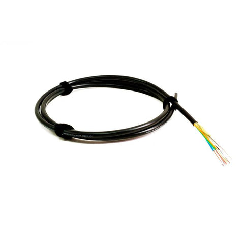TLC Indoor/Outdoor Fiber Optic Cable with Aluminum Interlocking Armor, 48 Fiber, Singlemode, Gel Free, Riser, Black | Plus Corning® SMF-28® Ultra Fiber (per meter)