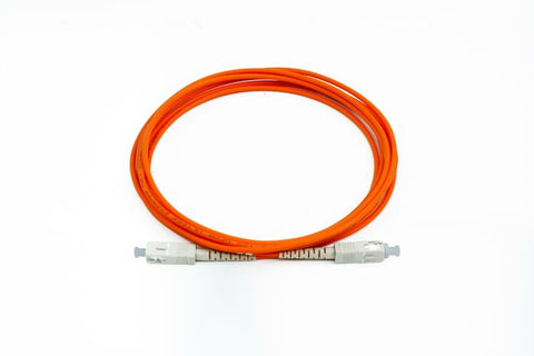 Fiber Optic Patch Cable, SC PC to SC PC, 3mm Simplex MM ClearCurve OM2 Fiber