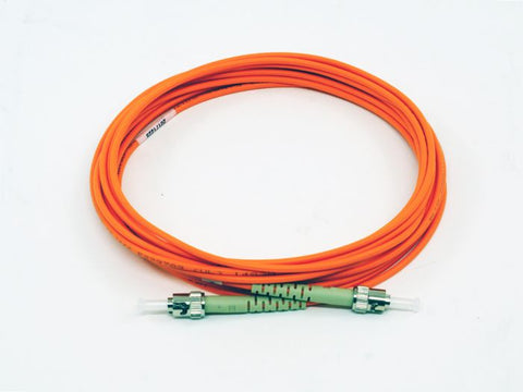 Fiber Optic Patch Cable, ST PC to ST PC, 3mm Simplex, Multimode | Plus Corning® InfiniCor®300 Fiber