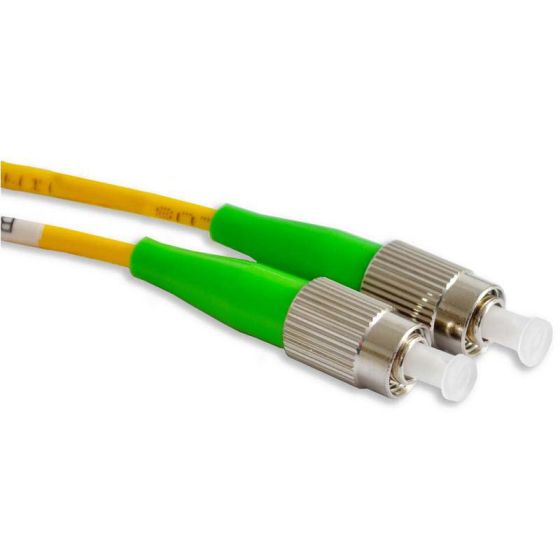 Fiber Optic Patch Cable, FC to FC APC-APC, 1 meter, 3mm, Simplex, SM | Plus Corning® SMF-28® Ultra Fiber