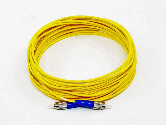 Fiber Optic Patch Cable, FC UPC to FC UPC, 3 meters, 3mm, Simplex, SM | Plus Corning® SMF-28® Ultra Fiber