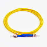 Fiber Optic Patch Cable, ST UPC to ST UPC, 20 meters, 3mm, Simplex, SM | Plus Corning® SMF-28® Ultra Fiber
