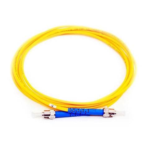 Fiber Optic Patch Cable, ST UPC to ST UPC, 10 meters, 3mm, Simplex, SM | Plus Corning® SMF-28® Ultra Fiber