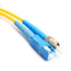 Fiber Optic Patch Cable, ST to SC UPC-UPC, 3 meters, 3mm, Simplex, SM | Plus Corning® SMF-28® Ultra Fiber