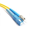 Fiber Optic Patch Cable, ST to SC UPC-UPC, 5 meters, 3mm, Simplex, SM | Plus Corning® SMF-28® Ultra Fiber